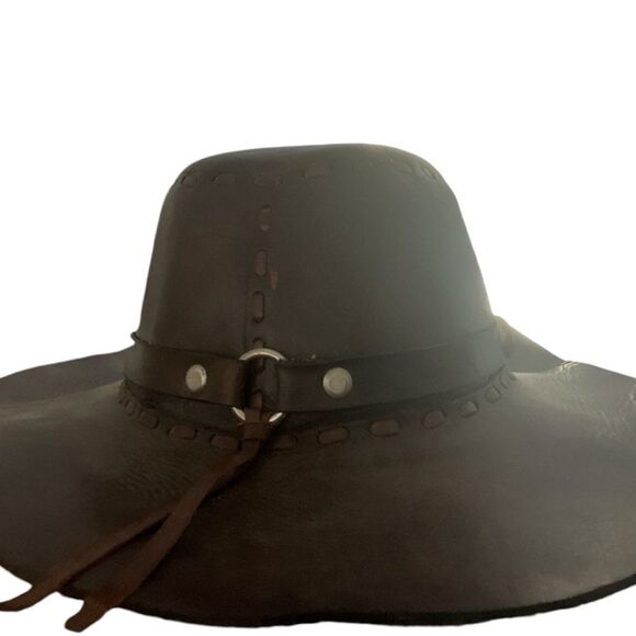 Handmade Leather CowGirl Hand Stitched Vintage Sz 10 - Picture 4 of 14